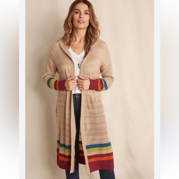 Matilda Jane Heart to Heart Stay Cozy Sweater Striped Duster Small - Picture 1 of 7